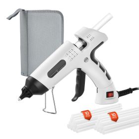 Hot Glue Gun, 60/100W Dual Power, Mini Hot Glue Gun with 20 Premium Glue Sticks and Oxford Cloth Bag