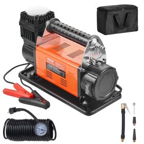 12V Portable Tire Inflator, 7.06CFM Heavy Duty Air Compressor, 150PSI Offroad Air Pump with Adapters for Car SUV RV Truck - Include 6.5FT Power C